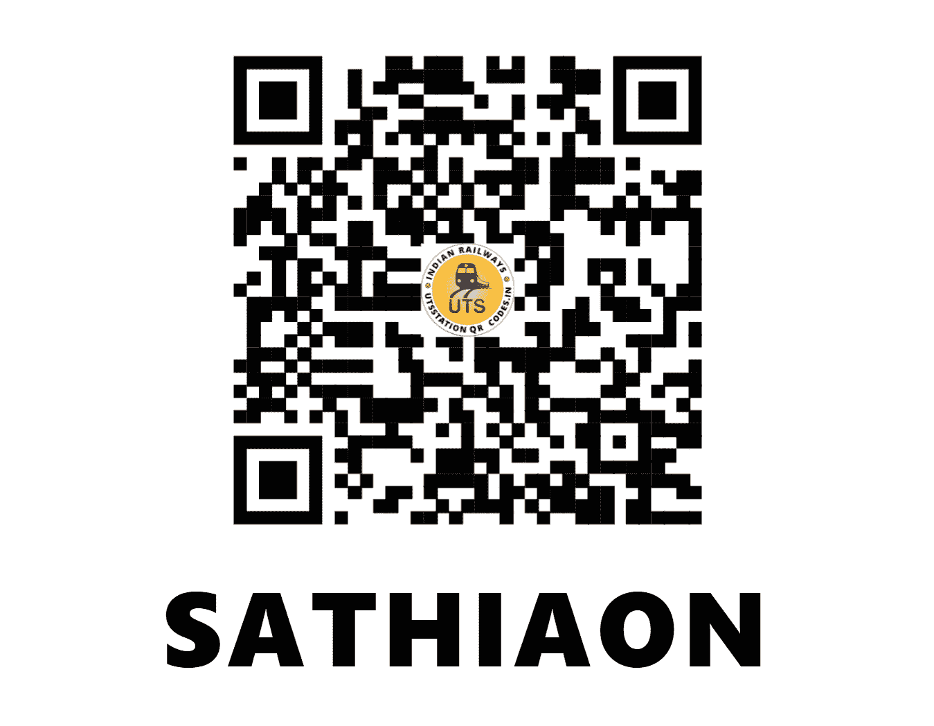 UTS QR Code for SATHIAON - SAA - NE (UTTAR PRADESH)